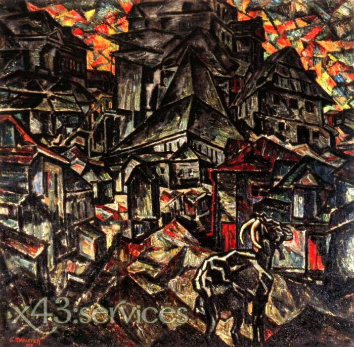 Abraham Manievich - Die Zerstoerung des Ghettos - The Destruction of the Ghetto - zum Schließen ins Bild klicken